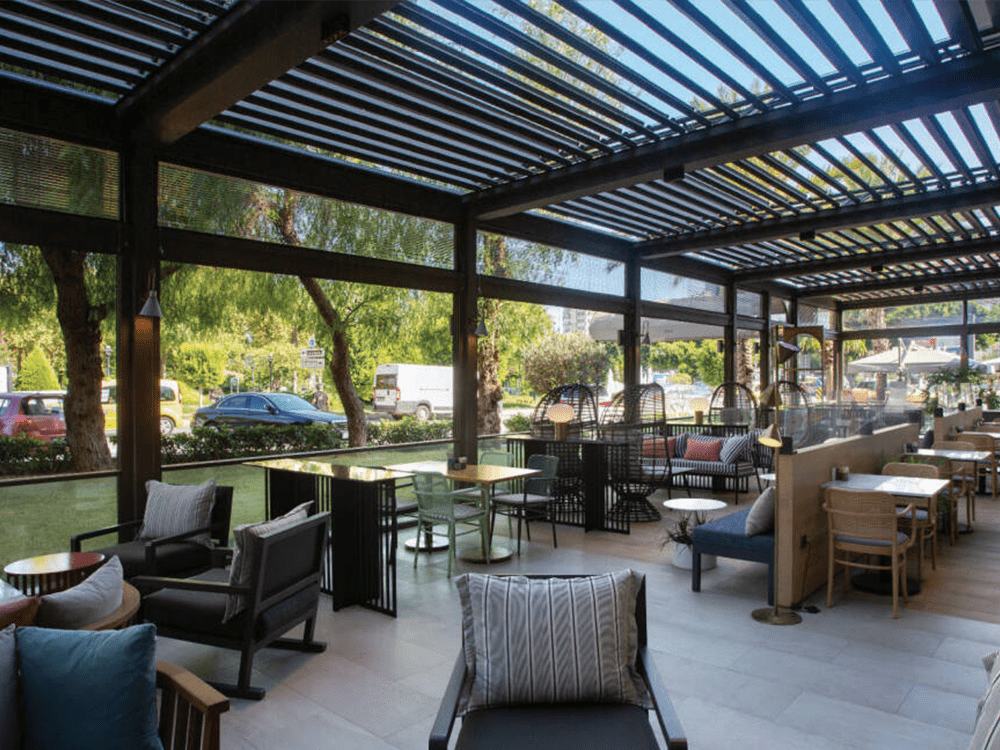 Matterhorn Rolling Roof Retractable Smart System Bioclimatic Pergola