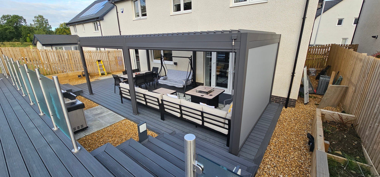 Nova Titan 7.2m x 3.6m Aluminium Pergola | Assembly Option