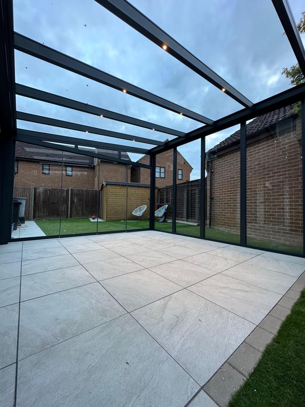 glass veranda installation