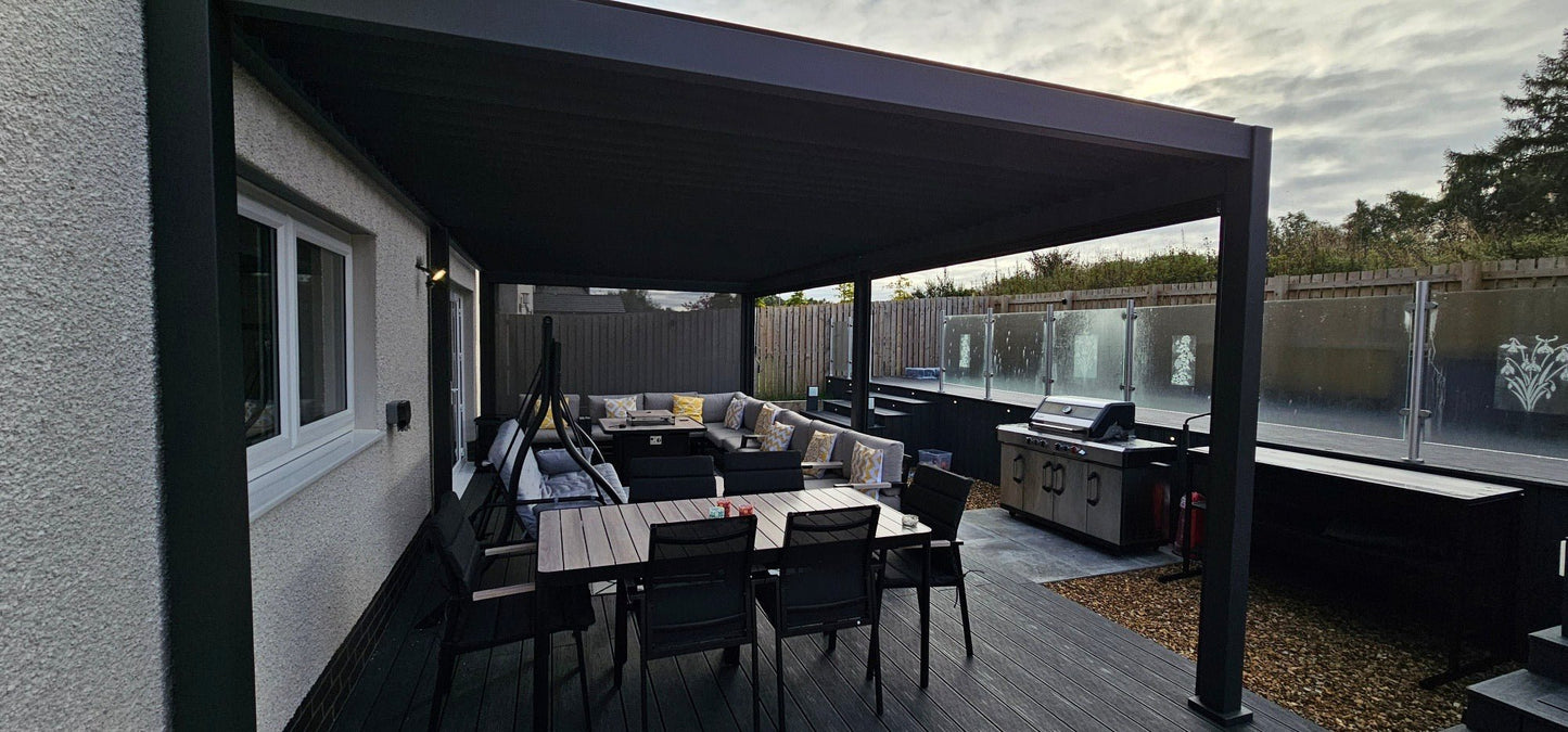 Nova Titan 7.2m x 3.6m Aluminium Pergola | Assembly Option