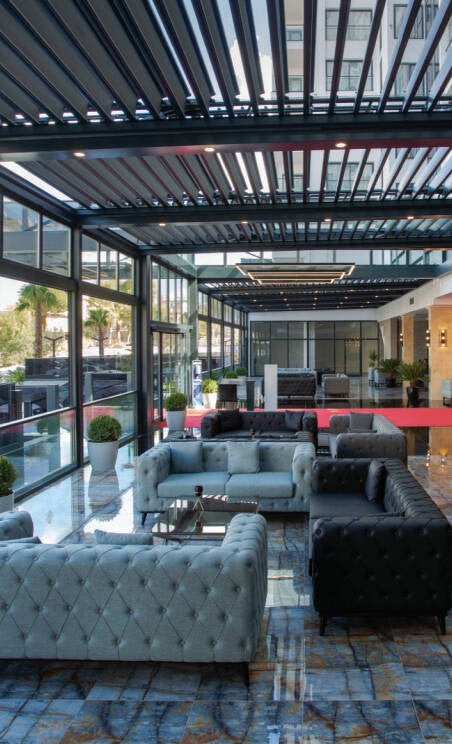 Matterhorn Rolling Roof Retractable Smart System Bioclimatic Pergola