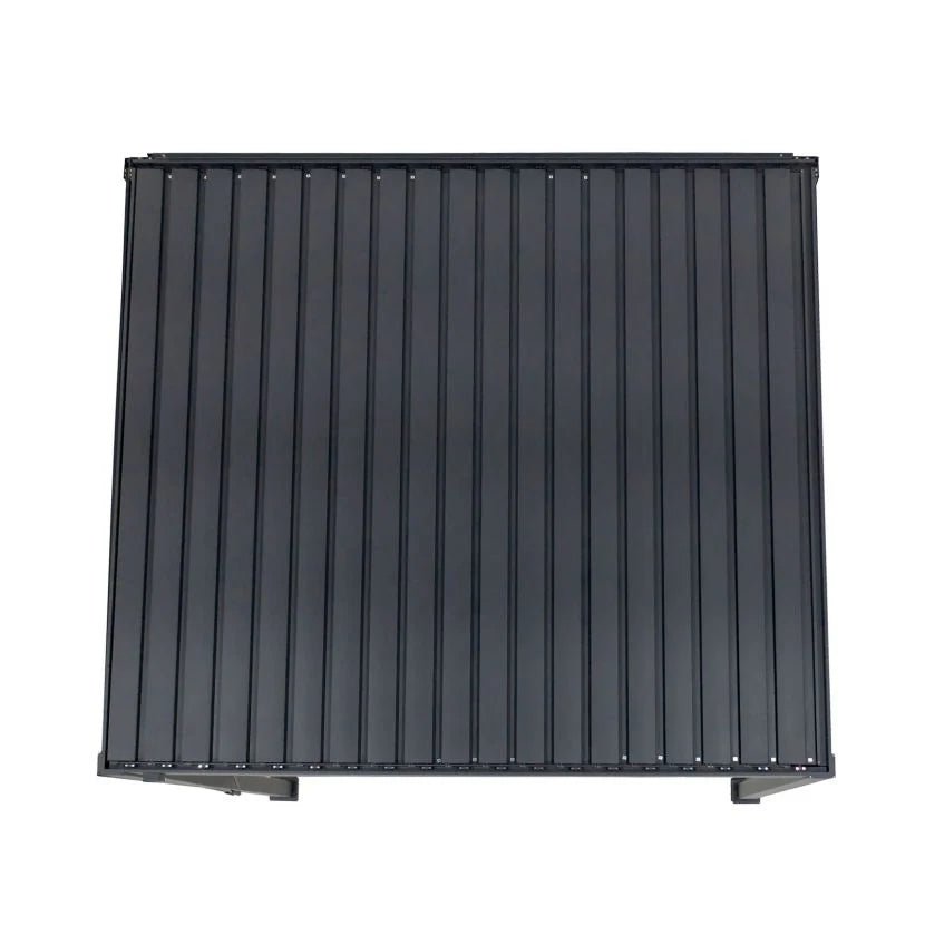 Nova Titan Aluminium Wall Mounted Pergola - 4m x 3m Rectangular - Grey