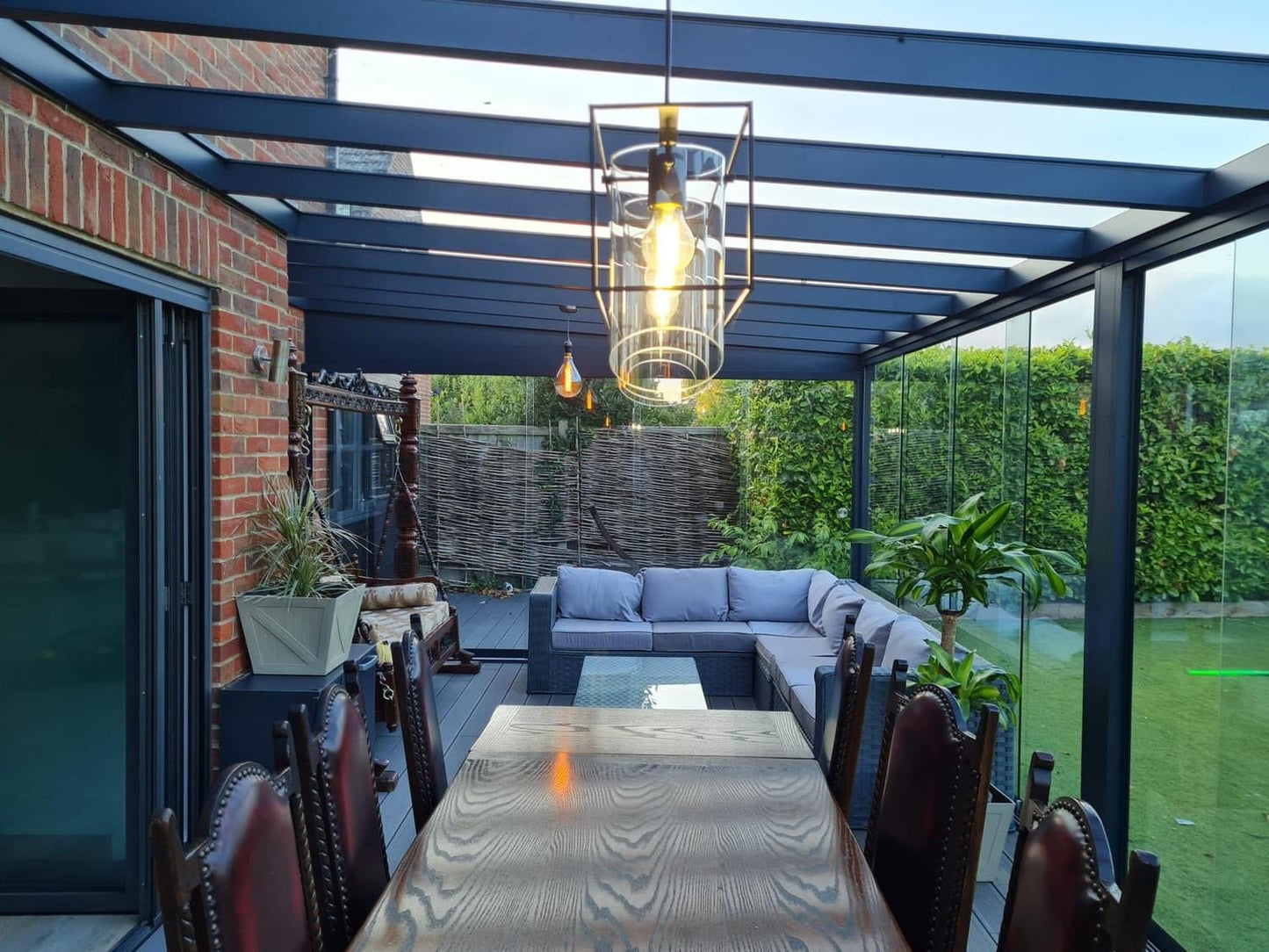 Glass pergola room