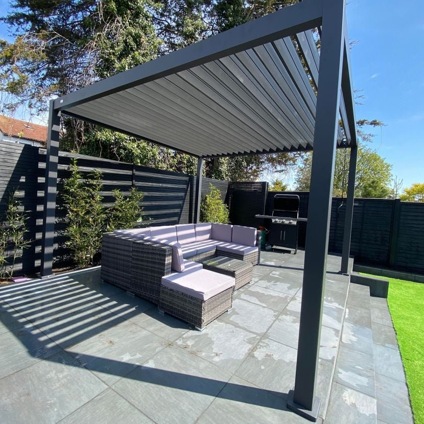 Nova Titan Aluminium Pergola - 3.6m x 3.6m Square New Model | Assembly Option