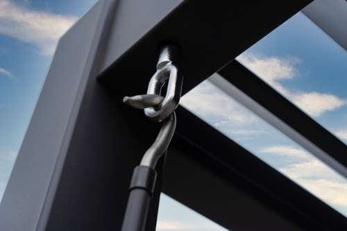 Nova Titan Aluminium Pergola 6m x 3.6m Rectangular optional Glass sliding Doors - Grey
