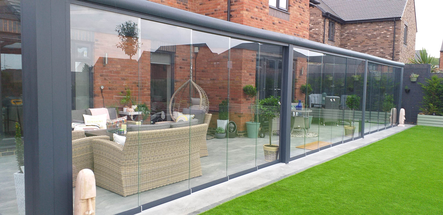 Proline  Aluminium Pergola Veranda Wall Mounted