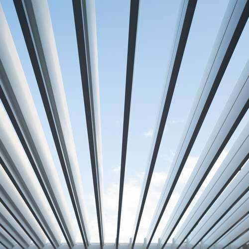 Nova Titan Aluminium Pergola 6m x 3.6m Rectangular optional Glass sliding Doors - Grey
