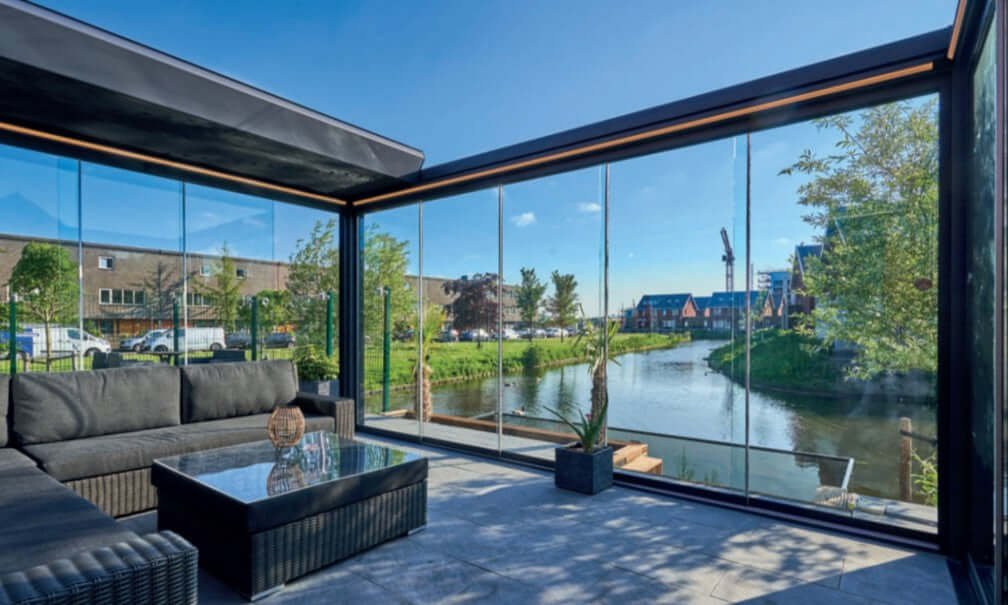 Glass side wall 7m Glass Sliding Doors