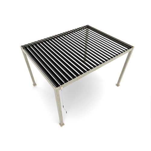 Nova Titan Aluminium Pergola - 4m x 3m Rectangular - Wood Look