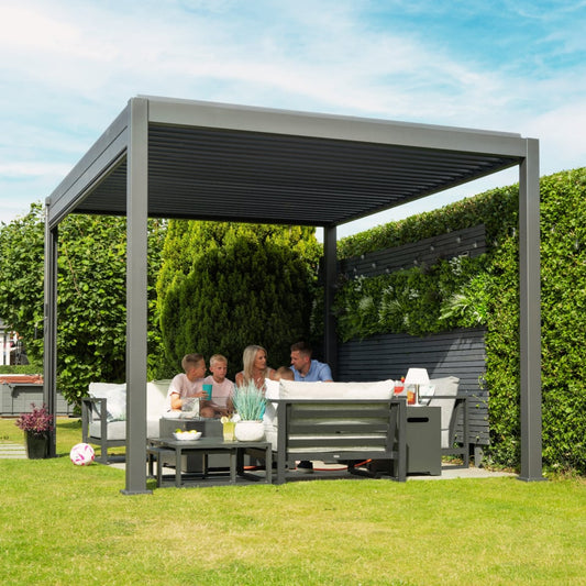 Nova Titan Aluminium Pergola 4x3m  Graphite Grey