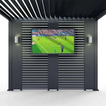 Titan 3m Tv Aluminium Side Wall - Grey