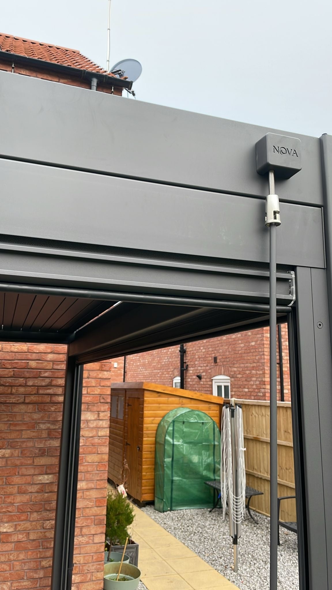 Nova Titan Aluminium Pergola 4x3m  Graphite Grey