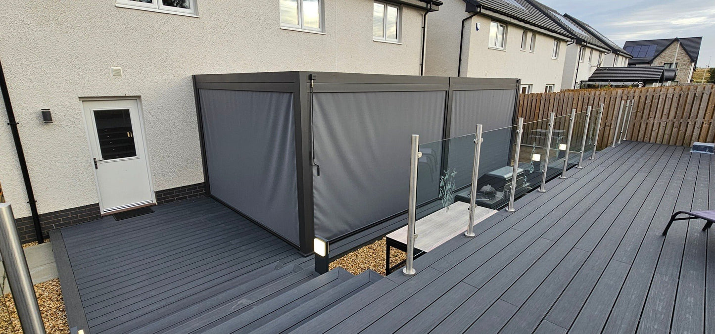 Nova Titan Aluminium Pergola Anthracite Grey