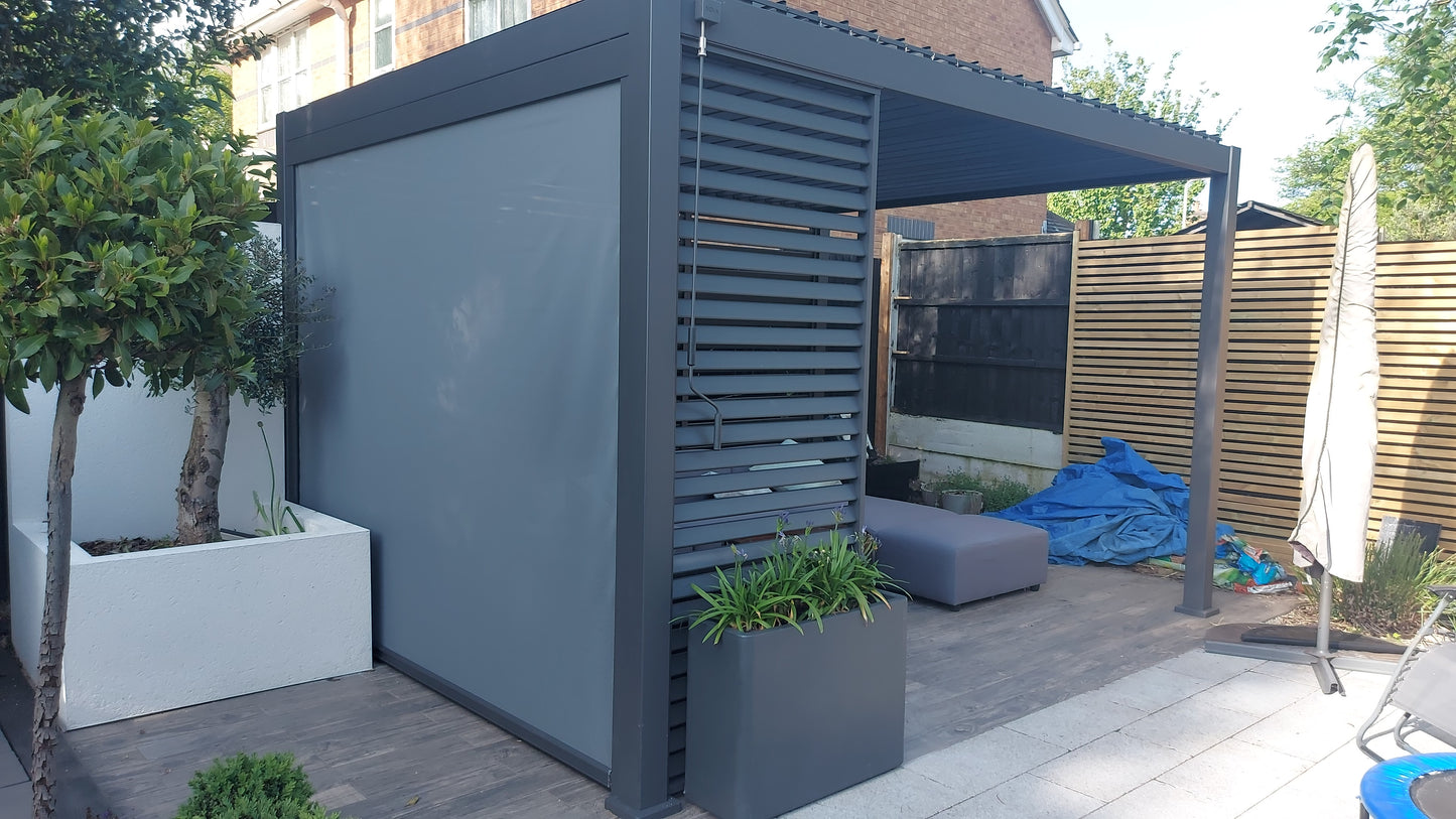 Nova Titan Aluminium Pergola Anthracite Grey