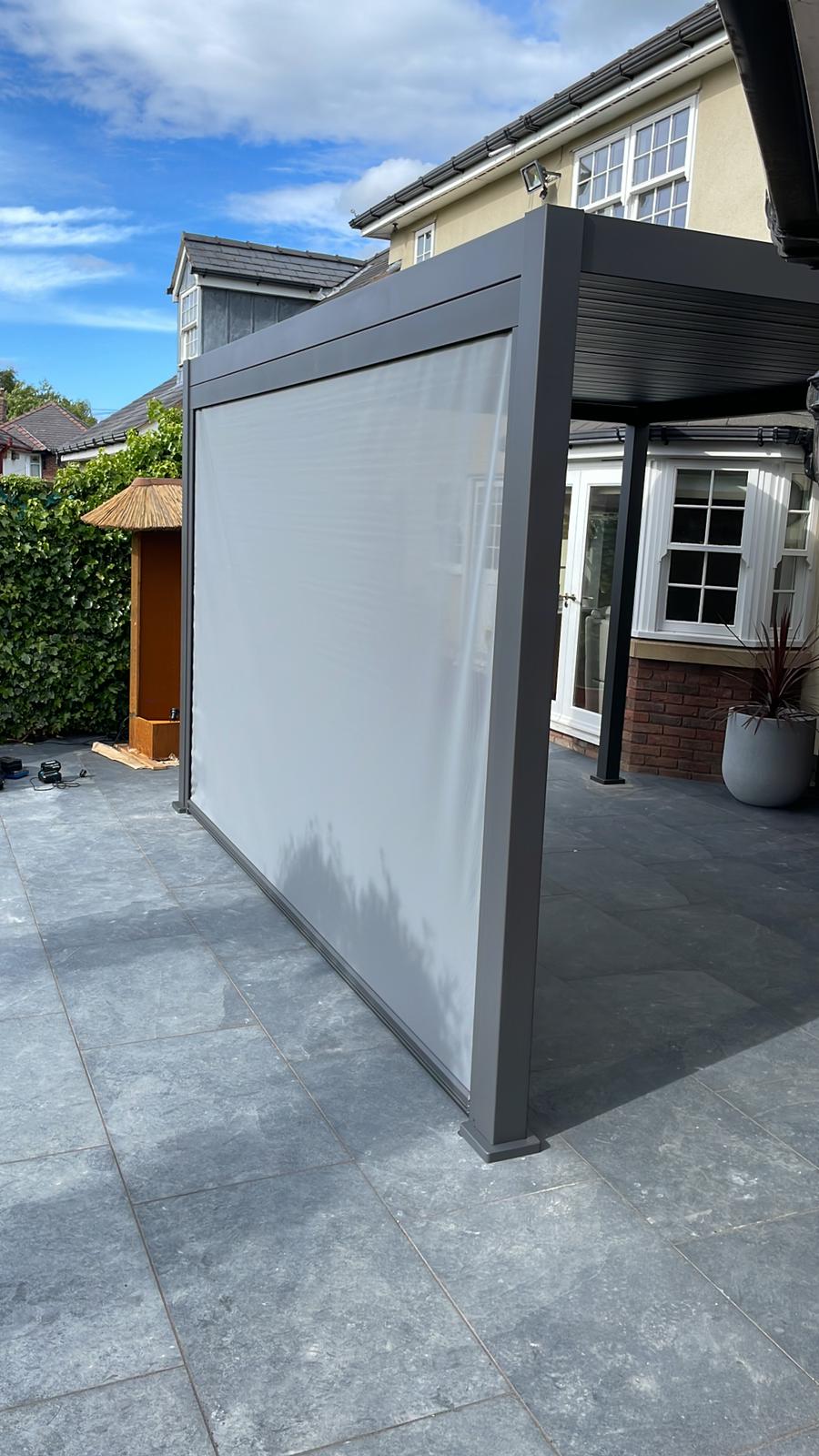 Nova Titan Aluminium Pergola Anthracite Grey