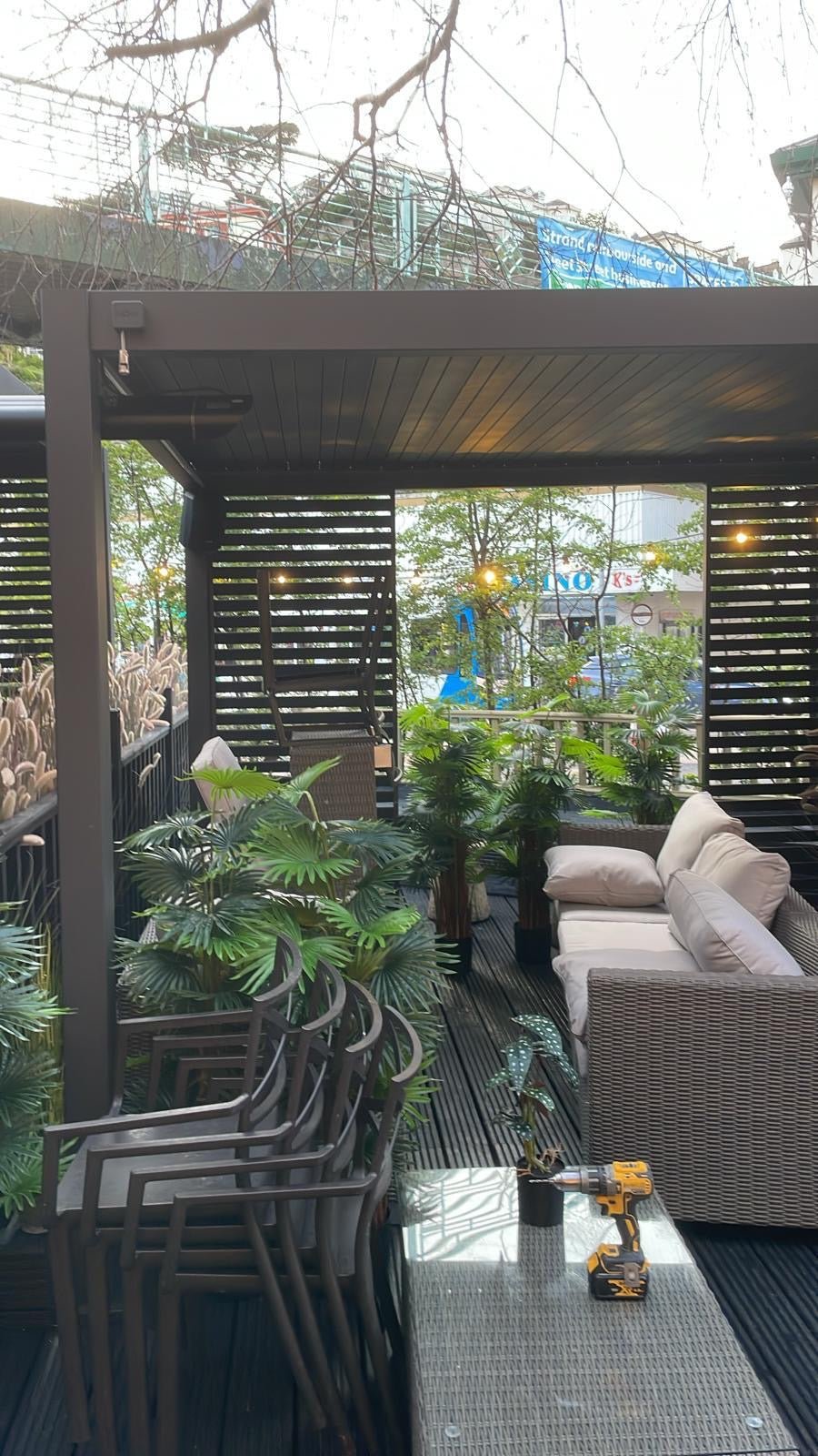 Nova Titan Aluminium Pergola 4x3m  Graphite Grey