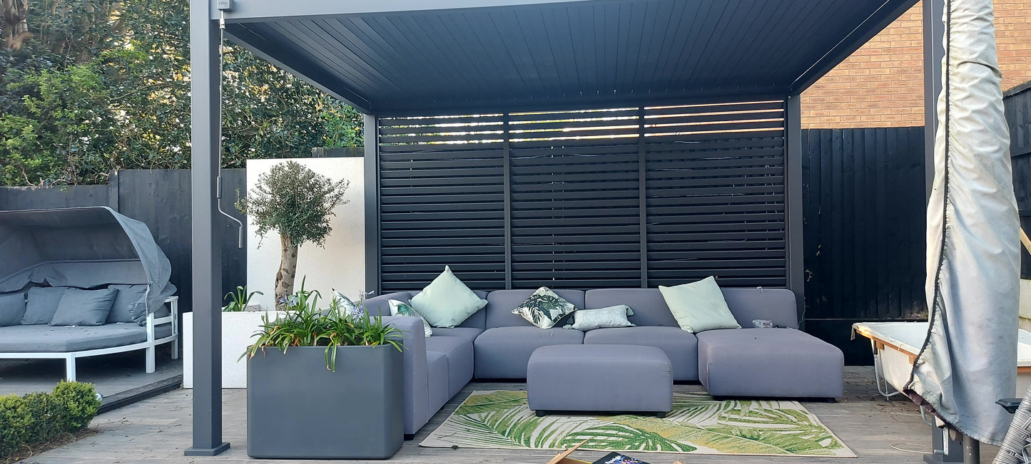 Nova Titan Aluminium Pergola Anthracite Grey