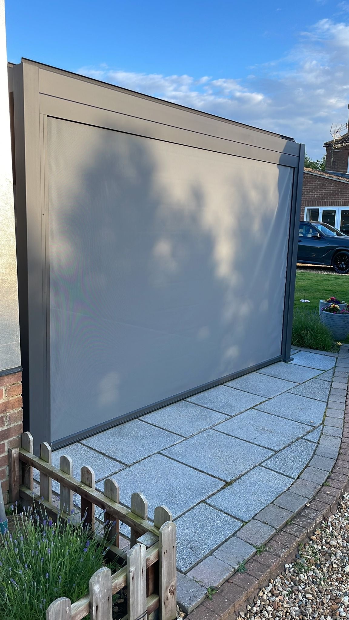 Titan Aluminium Pergola 4x3m  Free Standing Graphite Grey