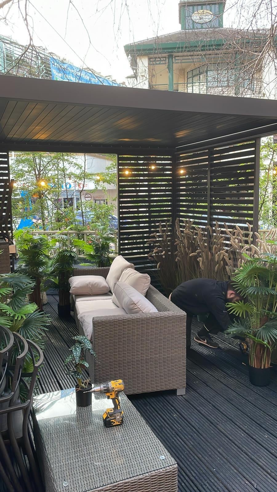 Nova Titan Aluminium Pergola 4x3m  Graphite Grey