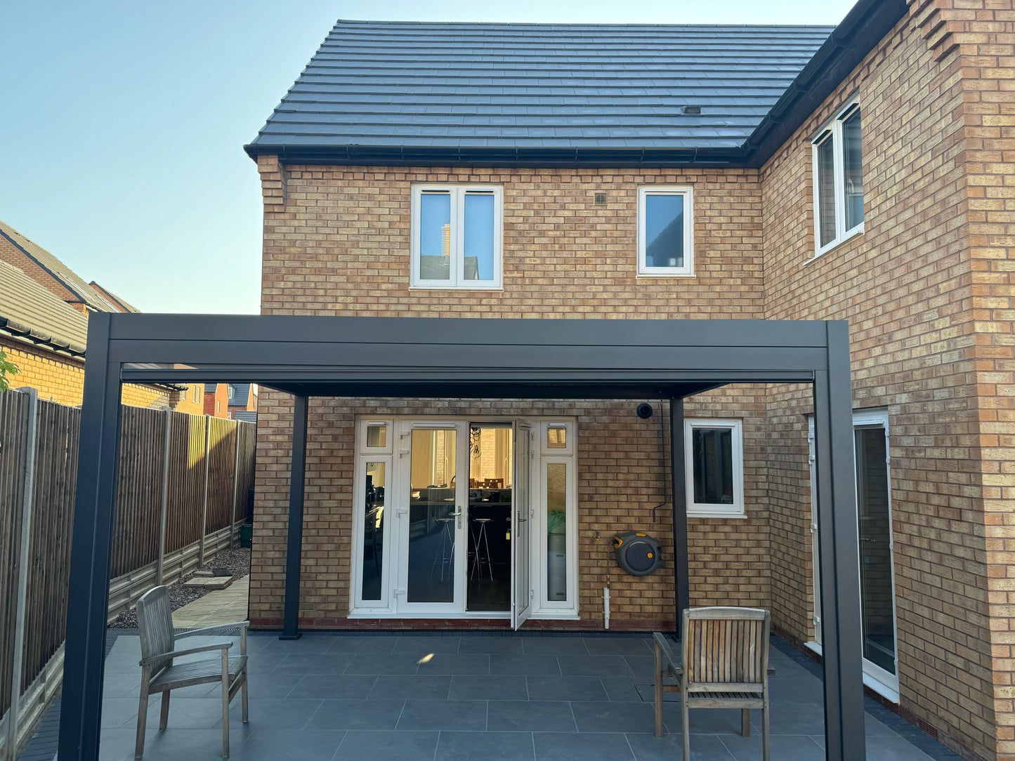 Nova Titan Aluminium Pergola 4x3m  Graphite Grey