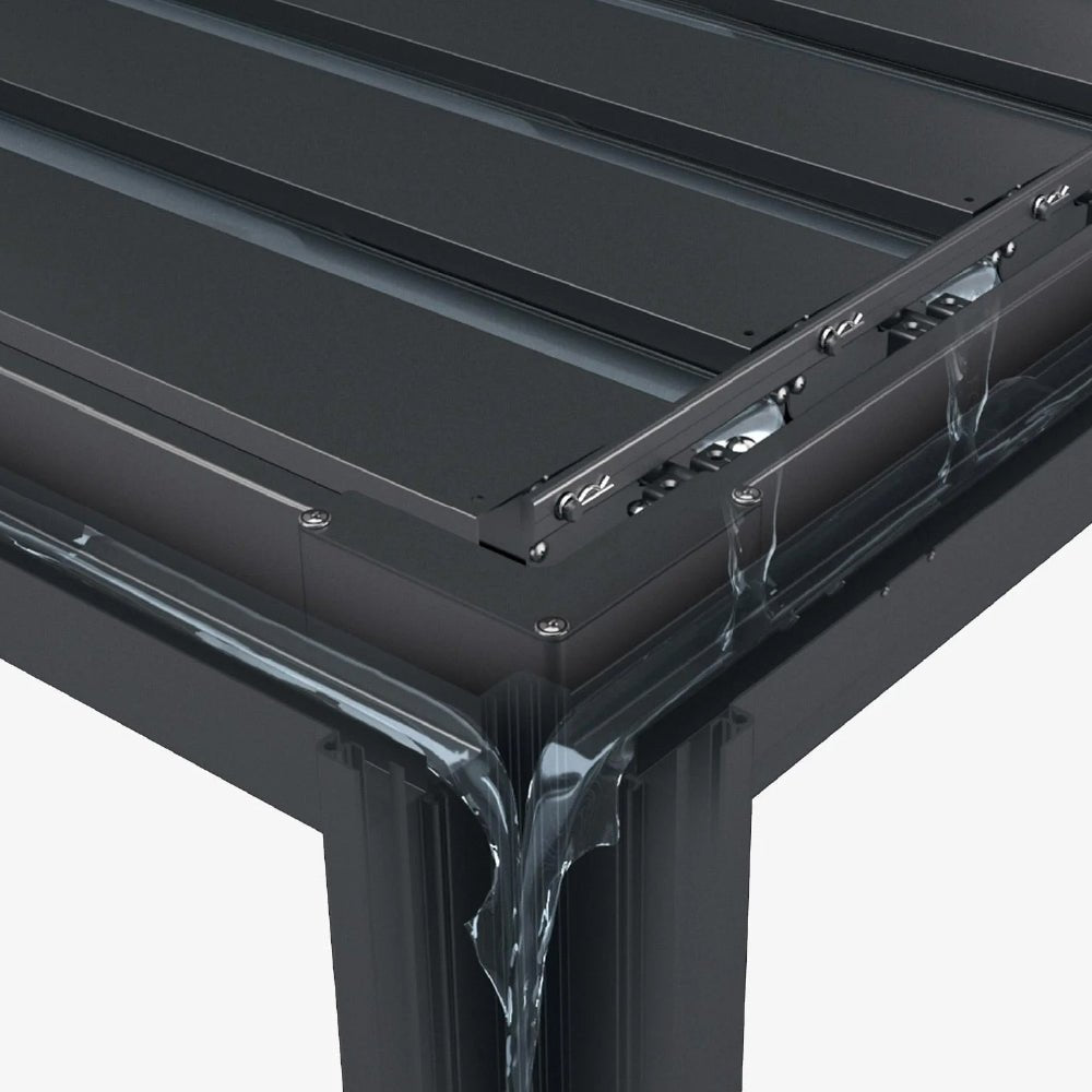 Nova Titan Aluminium Pergola 4x3m  Graphite Grey
