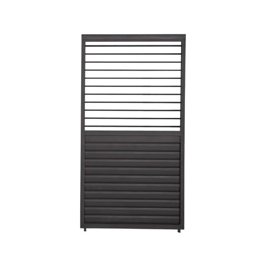 Titan 1.33m Aluminium Side Wall With Adjustable Louvres for 4m Titan Pergola - Grey