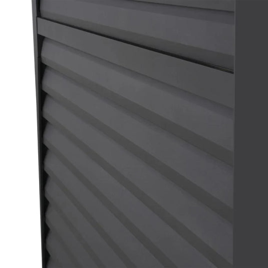 Titan 1.2m Aluminium Side Wall With Adjustable Louvres for 3.6 m Titan Pergola - Grey