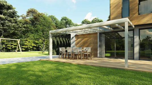 glass room pergola