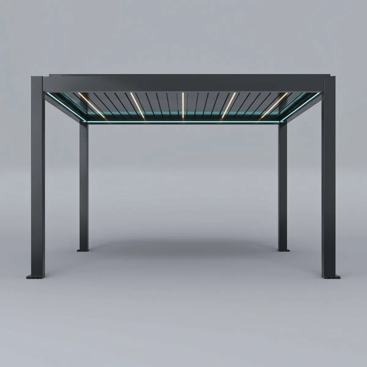 PergoTec M6 PRO Aluminium Pergola Motorised Roof 6x3m