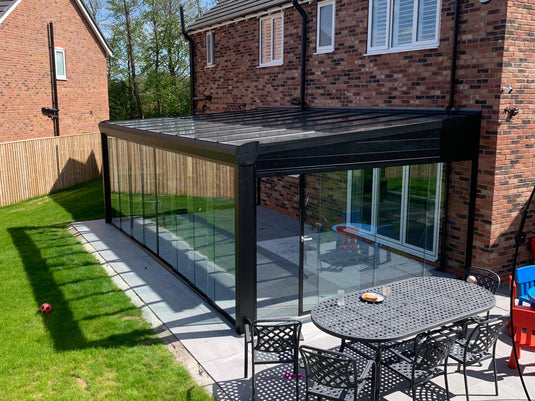 SkyView Pro Aluminium Glass Room Veranda Glass Roof Extension