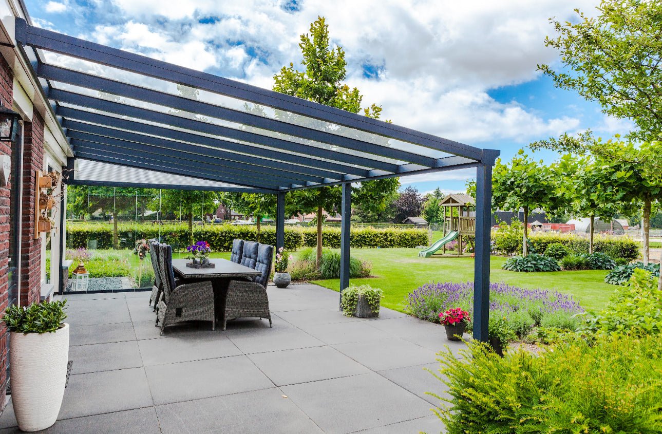 Skyline Aluminium Glass Room Pergola Veranda extension  Grey