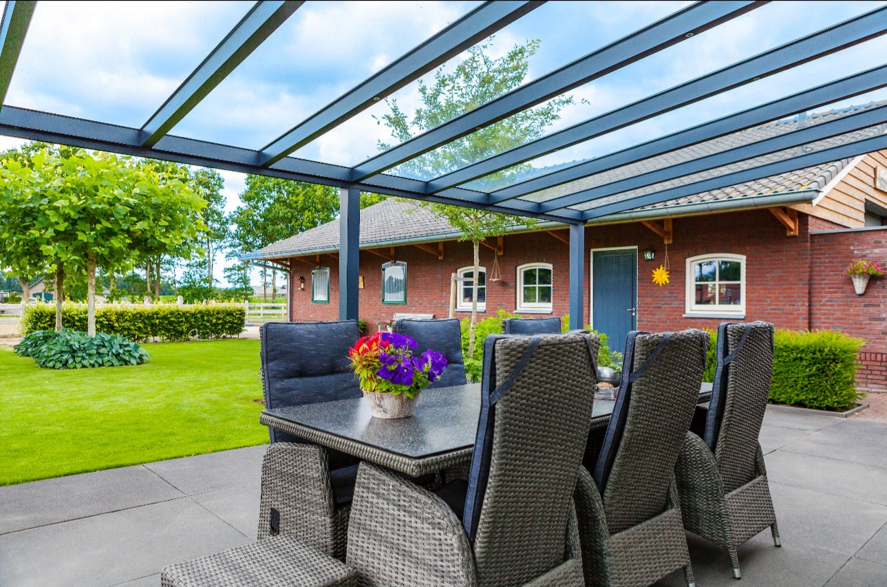 Skyline Aluminium Glass Room Pergola Veranda extension  Grey