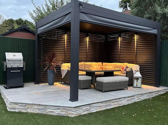 Titan 4m x 3.6m Aluminium Pergola | New Model | Assembly Option