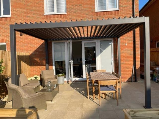 Titan 4m x 3.6m Aluminium Pergola | New Model | Assembly Option