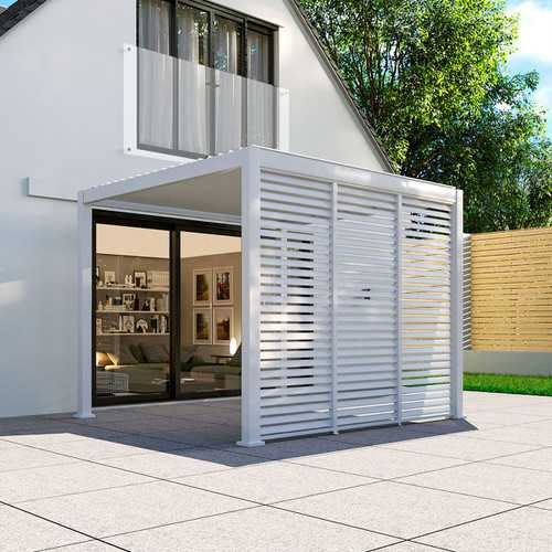 Titan 1m Aluminium Side Wall - White