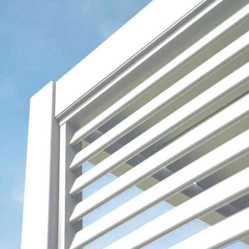 Titan 1m Aluminium Side Wall - White