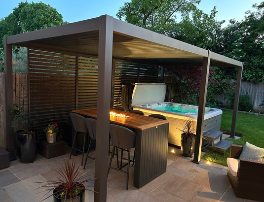 Titan Aluminium Pergola - 5.3x 3m Pergola - Grey