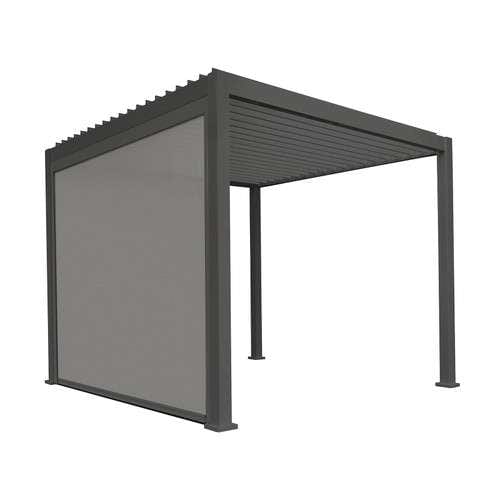 Pull Down Screen for Titan 4m Pergolas in Grey