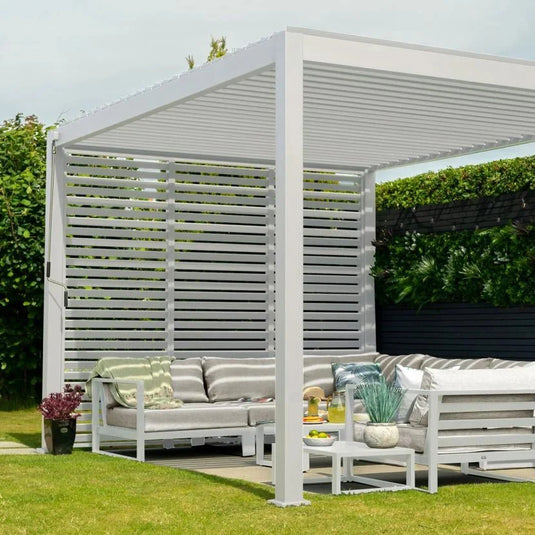 Titan 1.33m Aluminium Side Wall - White