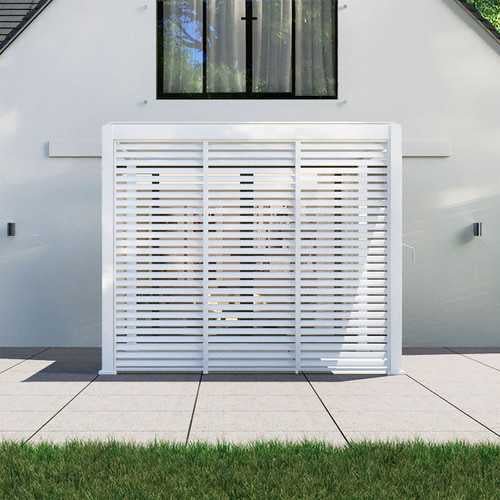 Titan 1m Aluminium Side Wall - White