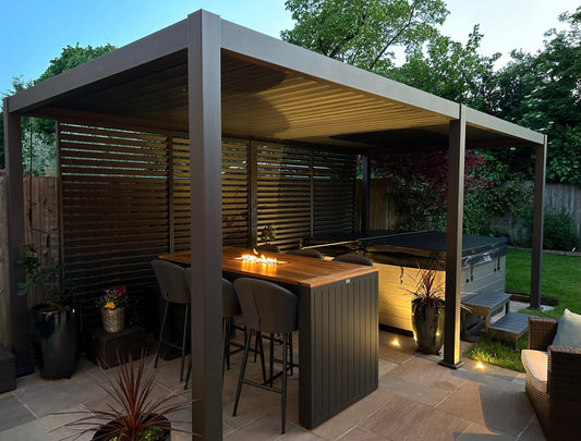 Nova Titan 8m x 3m Rectangular Aluminium Pergola New Model