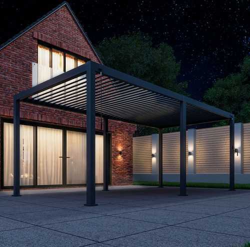 Titan 8m x 3.6m Rectangular Aluminium Pergola