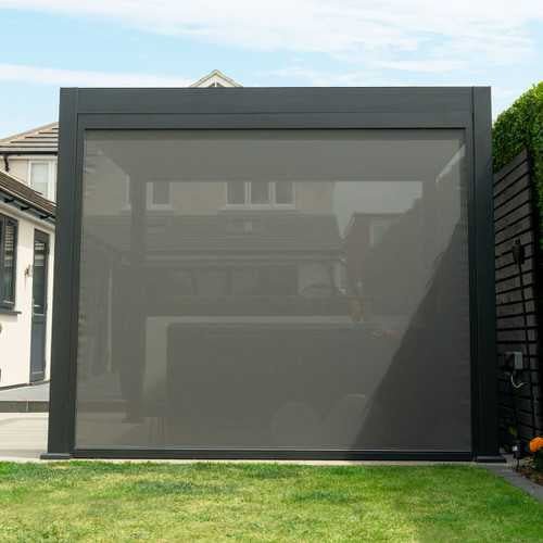 Load image into Gallery viewer, Titan Pull Down Screen for 3m pergola Grey
