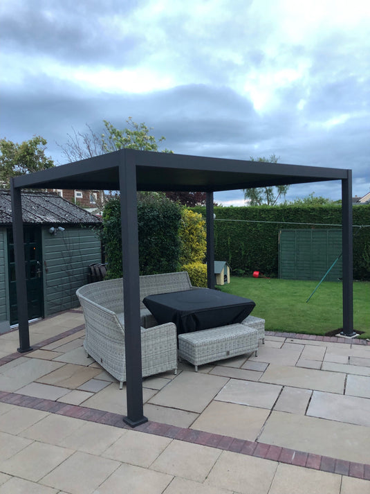 Titan 4m x 3.6m Aluminium Pergola | New Model | Assembly Option