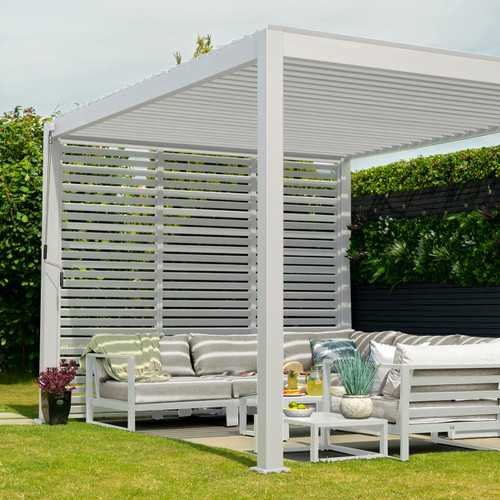 Titan 1.2m Aluminium Side Wall - White