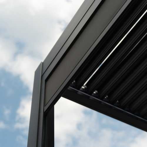 Load image into Gallery viewer, Titan Pull Down Screen for 2.6m pergola Grey
