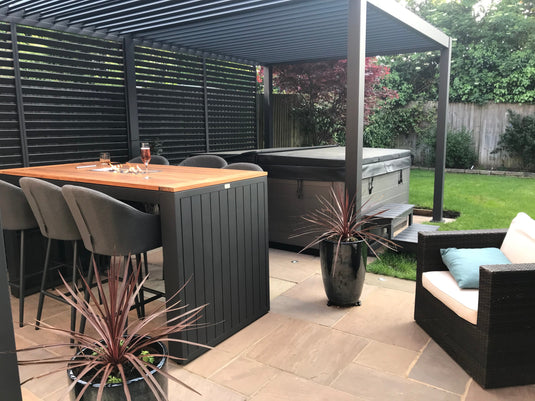 Titan Aluminium Pergola - 5.3x 3m Pergola - Grey