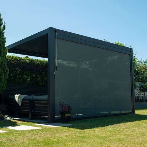 Pull Down Screen for Titan 3.6m Pergolas - Grey