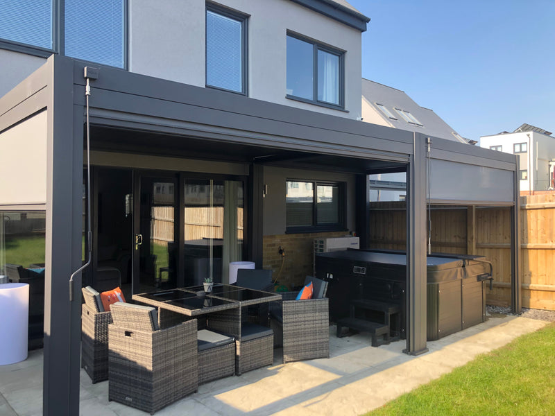 Load image into Gallery viewer, Titan Aluminium Pergola - 5.3x 3m Pergola - Grey
